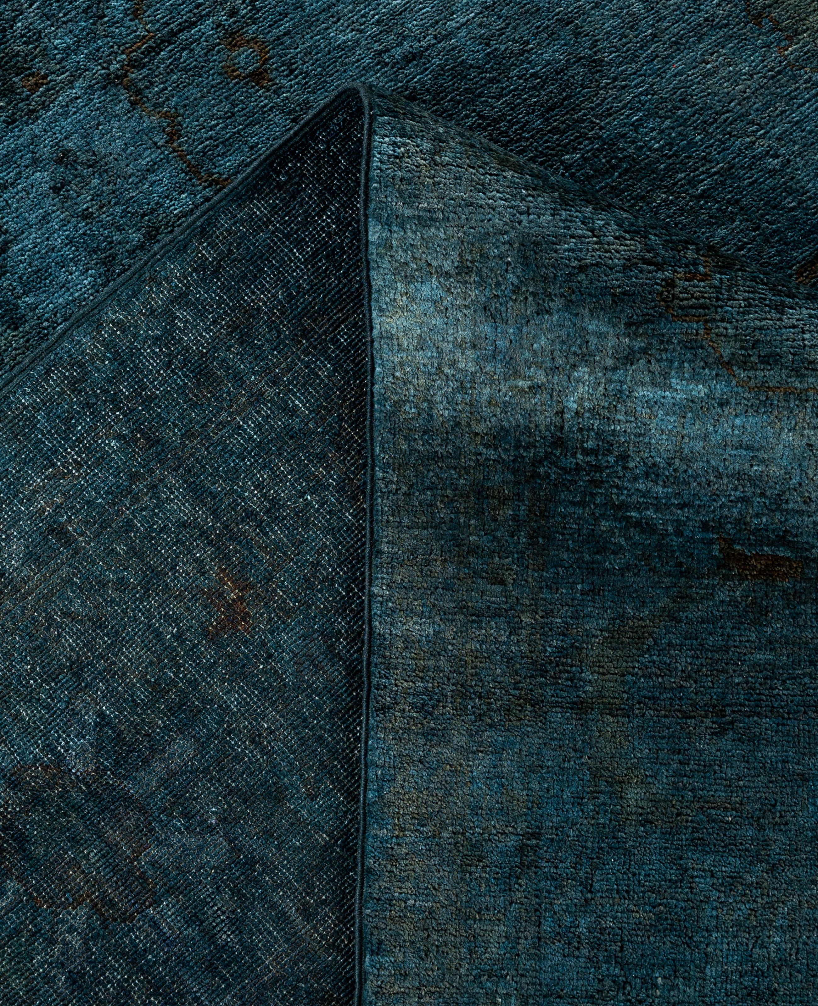 Alfombra de lana Overdyed Gris Única 8' 3