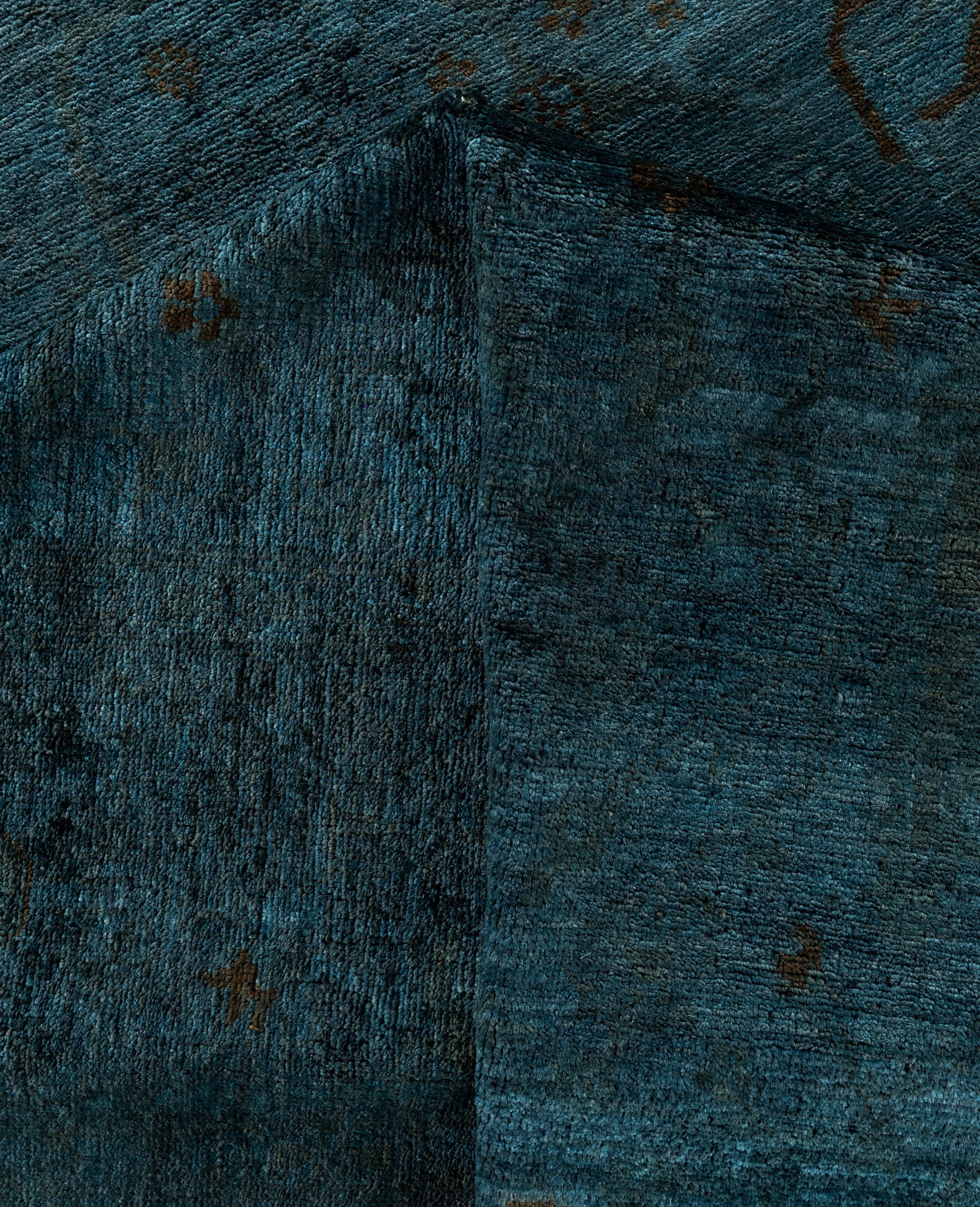Alfombra de lana Overdyed Gris Única 8' 3