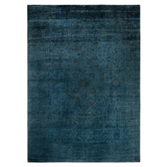 Alfombra de lana Overdyed Gris Única 8' 3" x 11' 4"