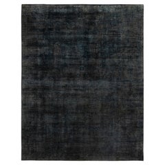 Overdyed One-of-a-Kind Wool Gray Area Rug 9' 1" x 11' 8"