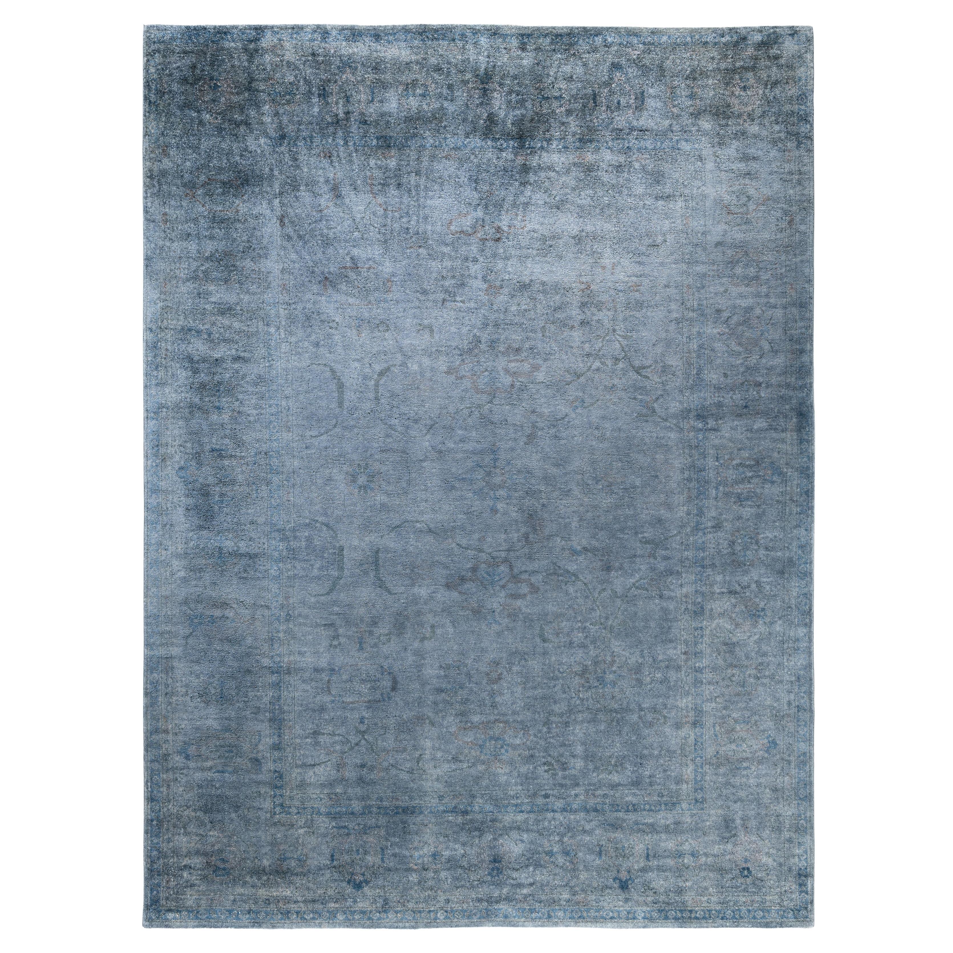 Tapis de sol en laine Overdyed One-of-a-Kind Gray 9' 1" x 12' 1"