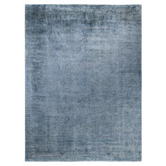 Alfombra de lana Overdyed Gris Única 9' 1" x 12' 1"