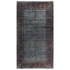 Overdyed One-of-a-Kind Wool Gray Area Rug 9' 10" x 17' 10"
