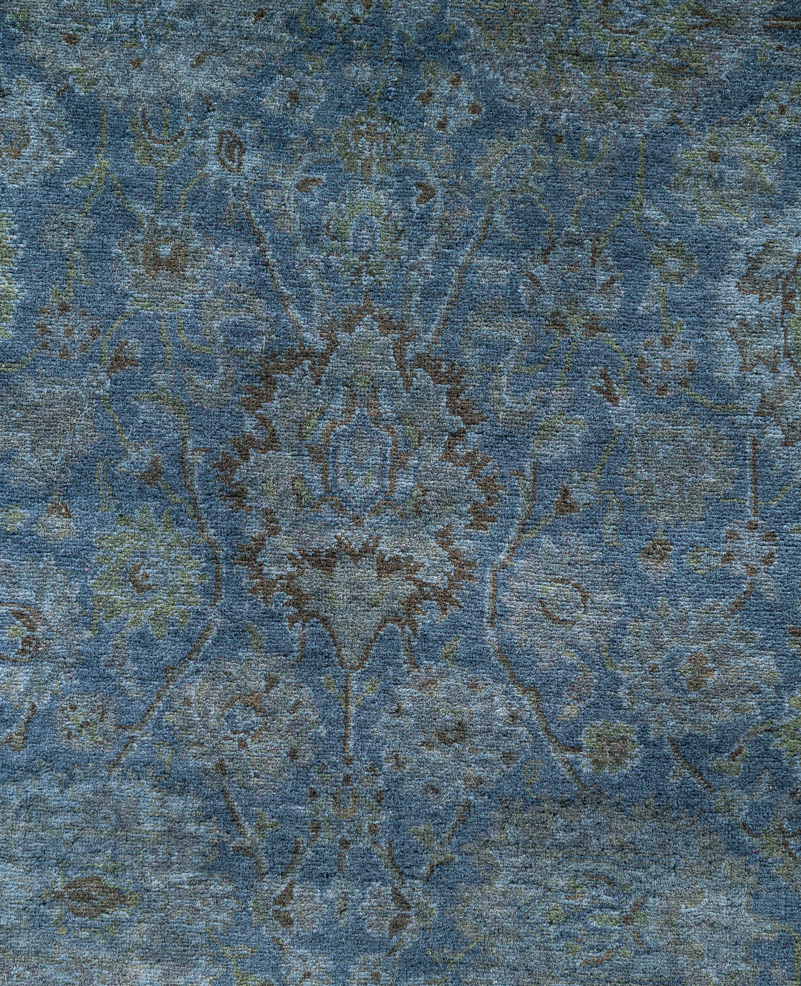 Alfombra de lana Overdyed One-of-a-Kind Gris 2' 7