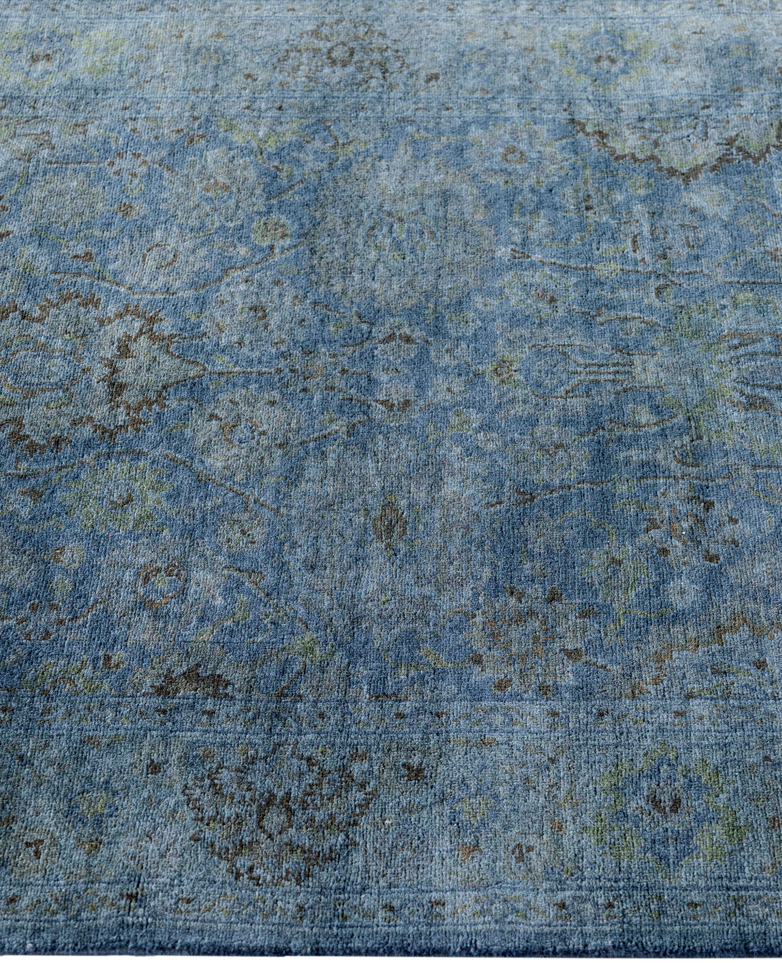 Alfombra de lana Overdyed One-of-a-Kind Gris 2' 7
