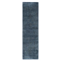Alfombra de lana Overdyed One-of-a-Kind Gris 2' 7" x 9' 7"
