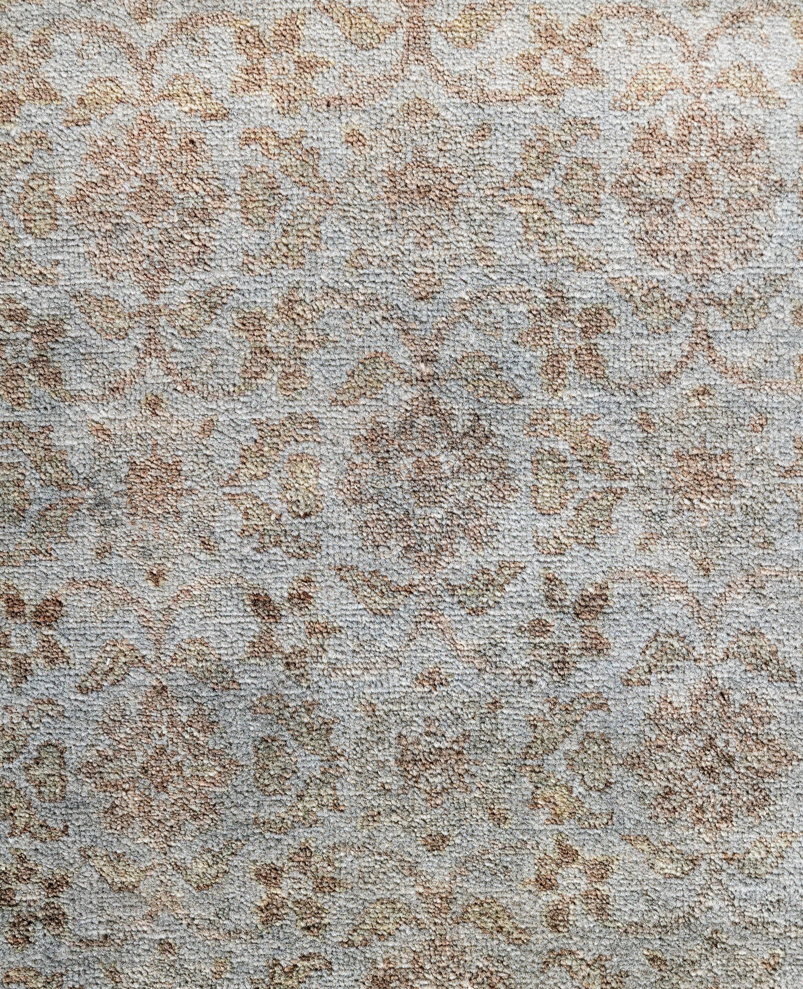 Alfombra de lana Overdyed One-of-a-Kind Gris 2' 8