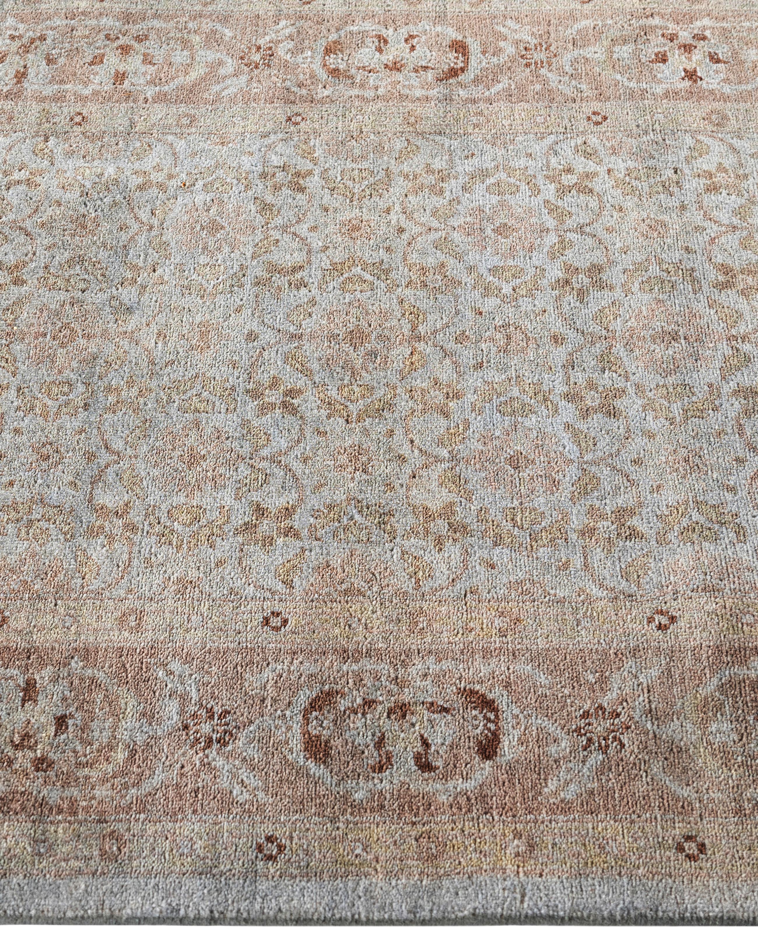 Alfombra de lana Overdyed One-of-a-Kind Gris 2' 8