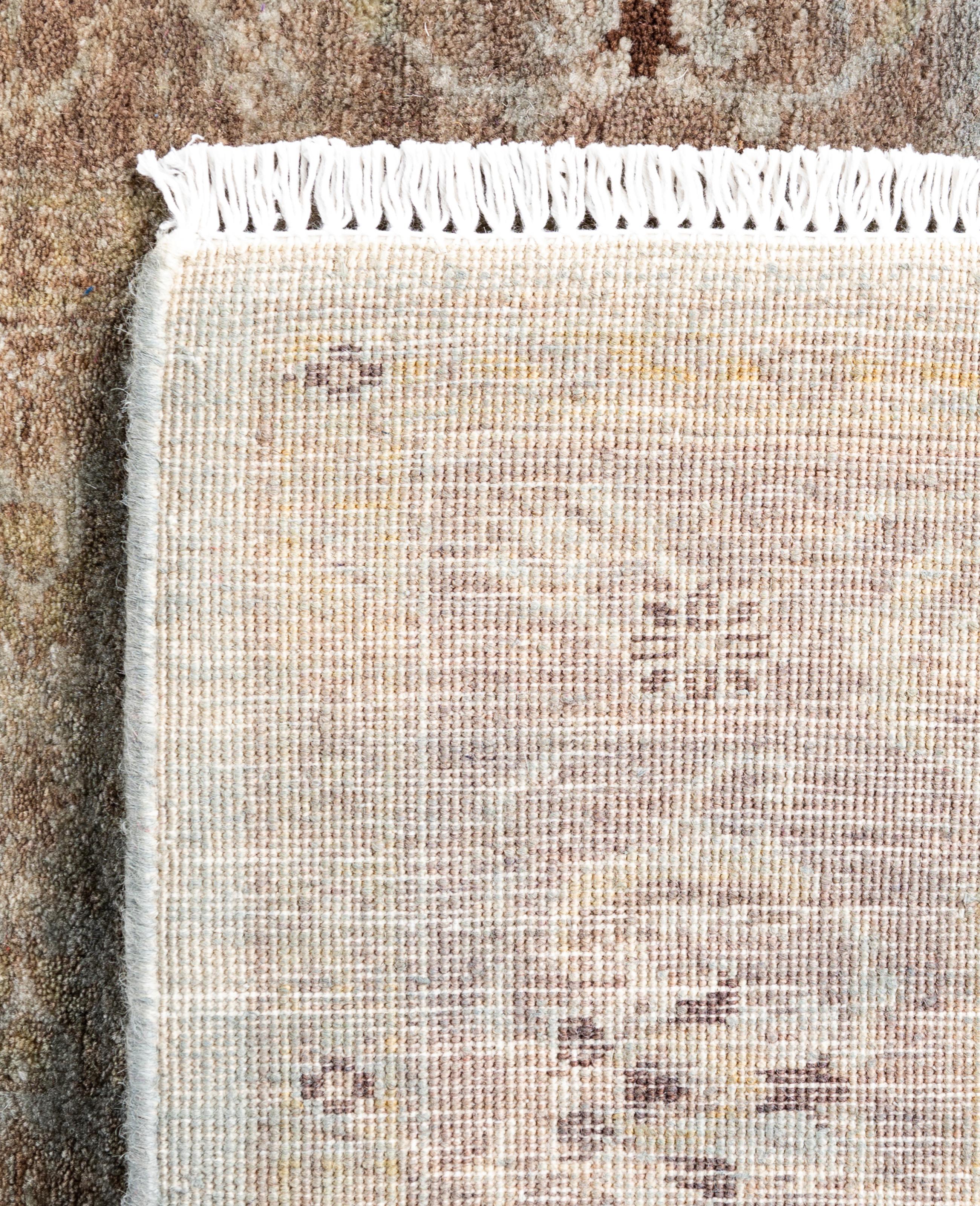 Alfombra de lana Overdyed One-of-a-Kind Gris 2' 8