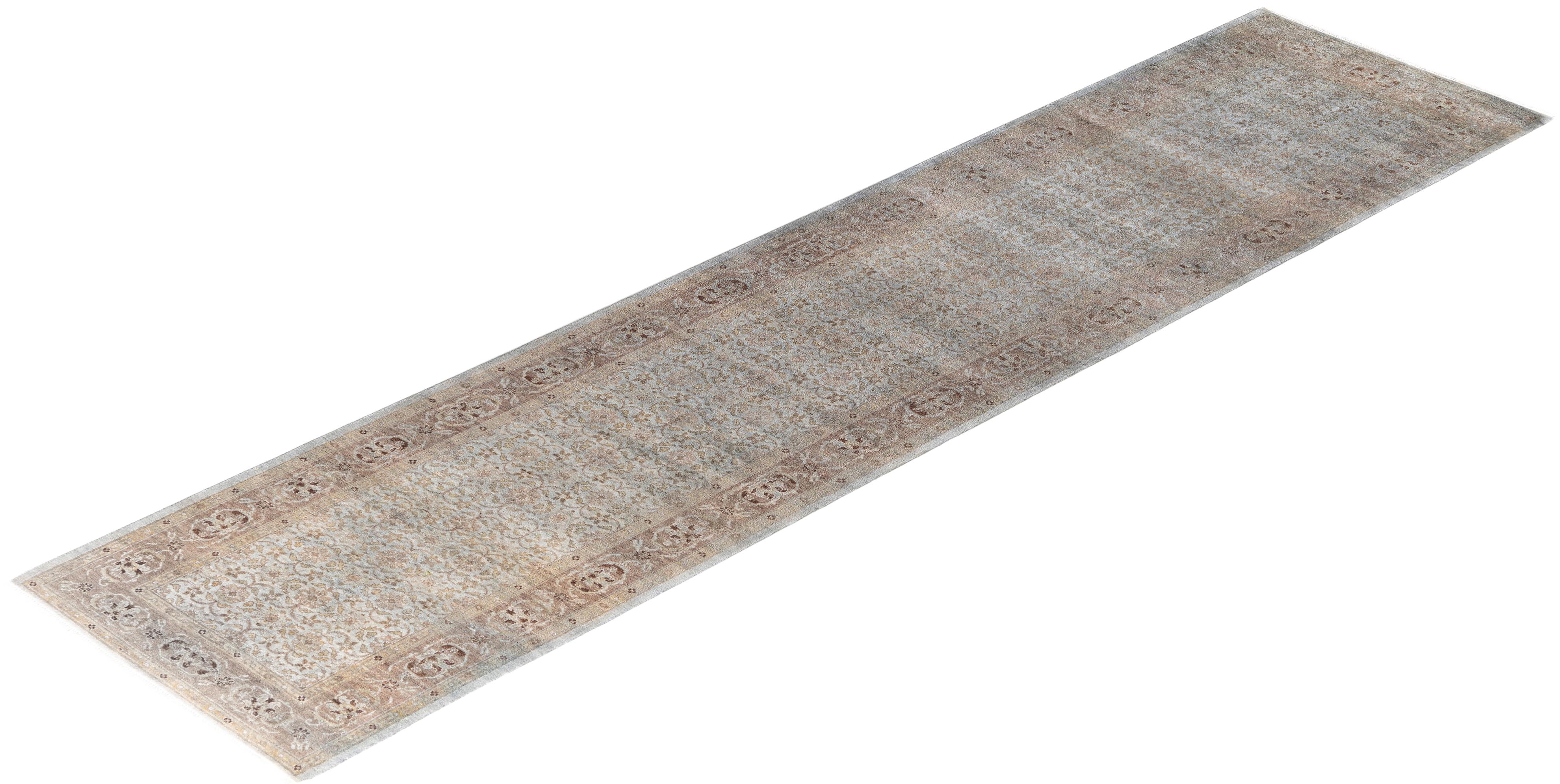 Alfombra de lana Overdyed One-of-a-Kind Gris 2' 8