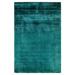 Tapis de sol en laine Overdyed One-of-a-Kind Green 6' 1" x 8' 10"