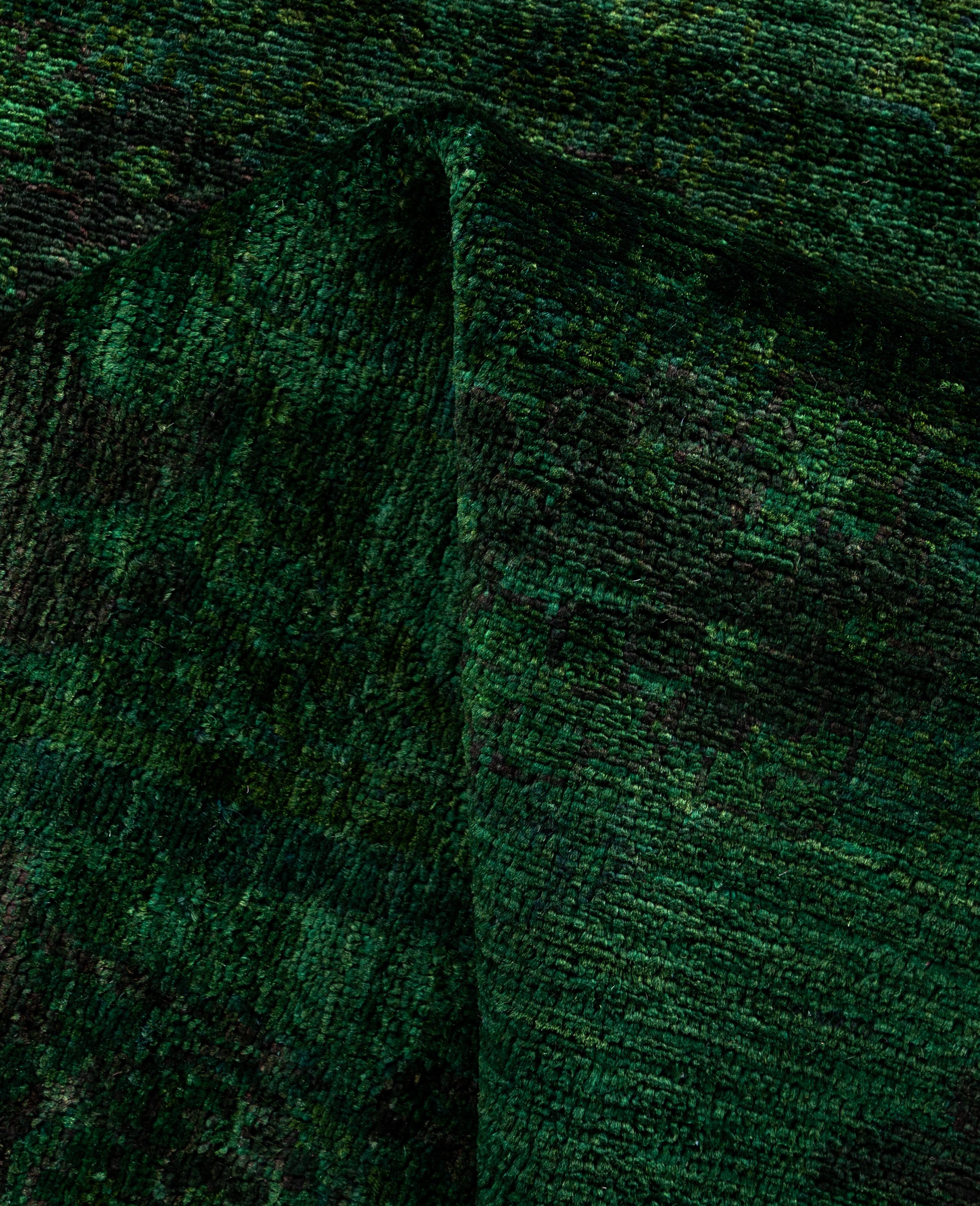 Lana Runner in lana verde tinto in massa 2' 8