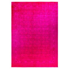 Tappeto Area Rosa in Lana Overdyed One-of-a-Kind 10' 1" x 13' 10"