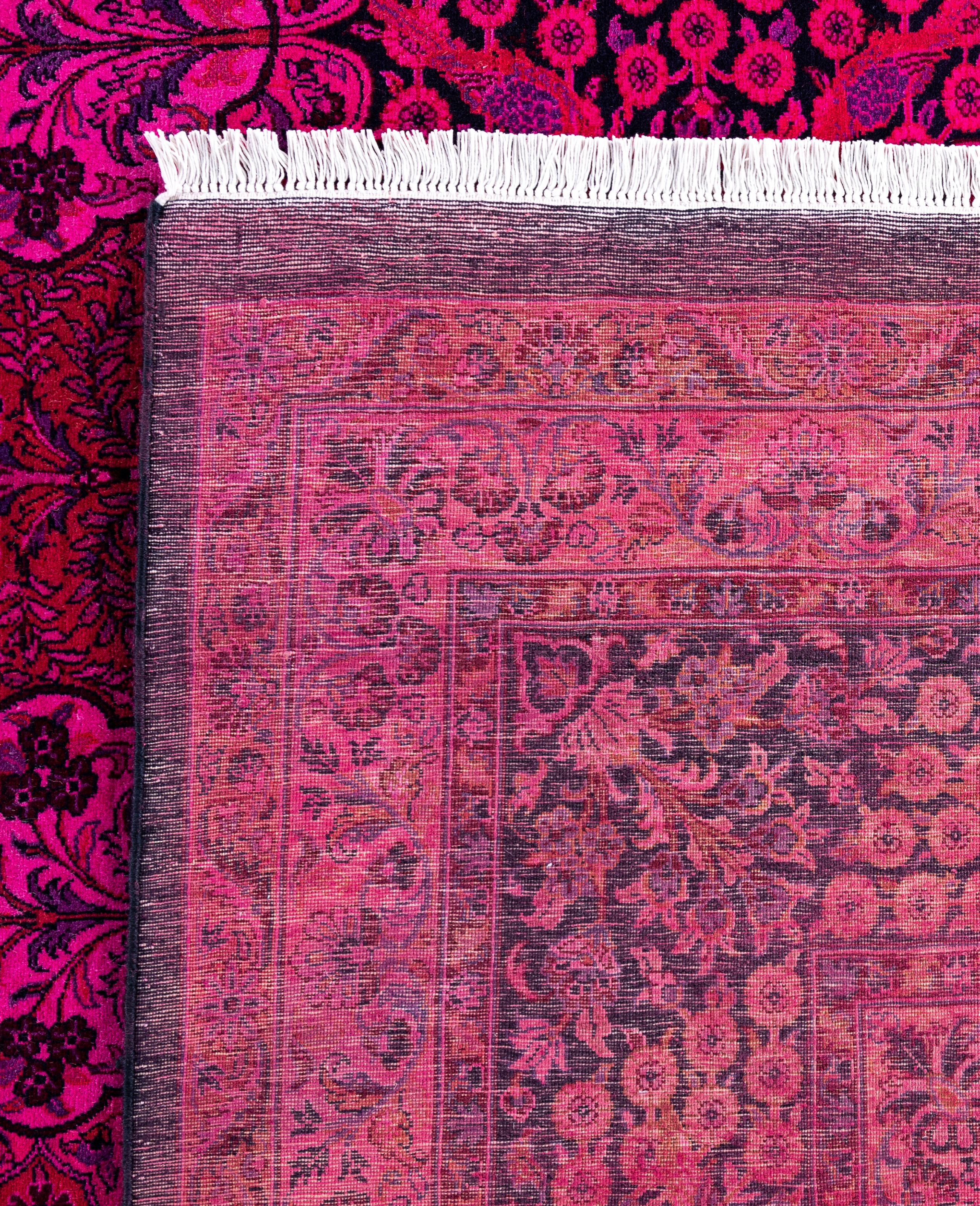 Tappeto Area Rosa in Lana Overdyed One-of-a-Kind 10' 1