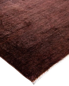 Overdyed One-of-a-Kind Wool Pink Area Rug 10' 8" x 15' 2"