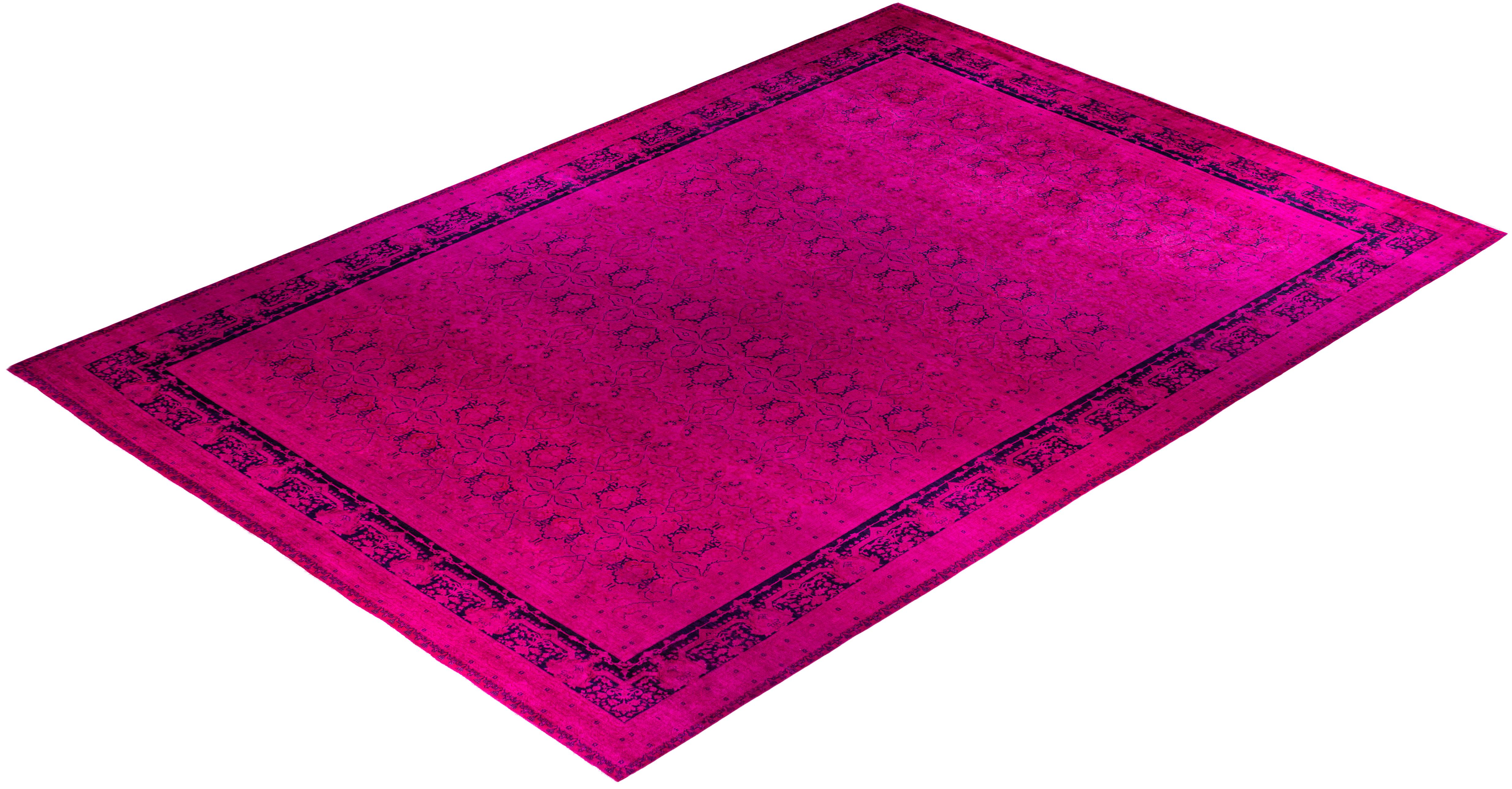 Tappeto da giardino Overdyed One of a-Kind Wool Pink 12' 1