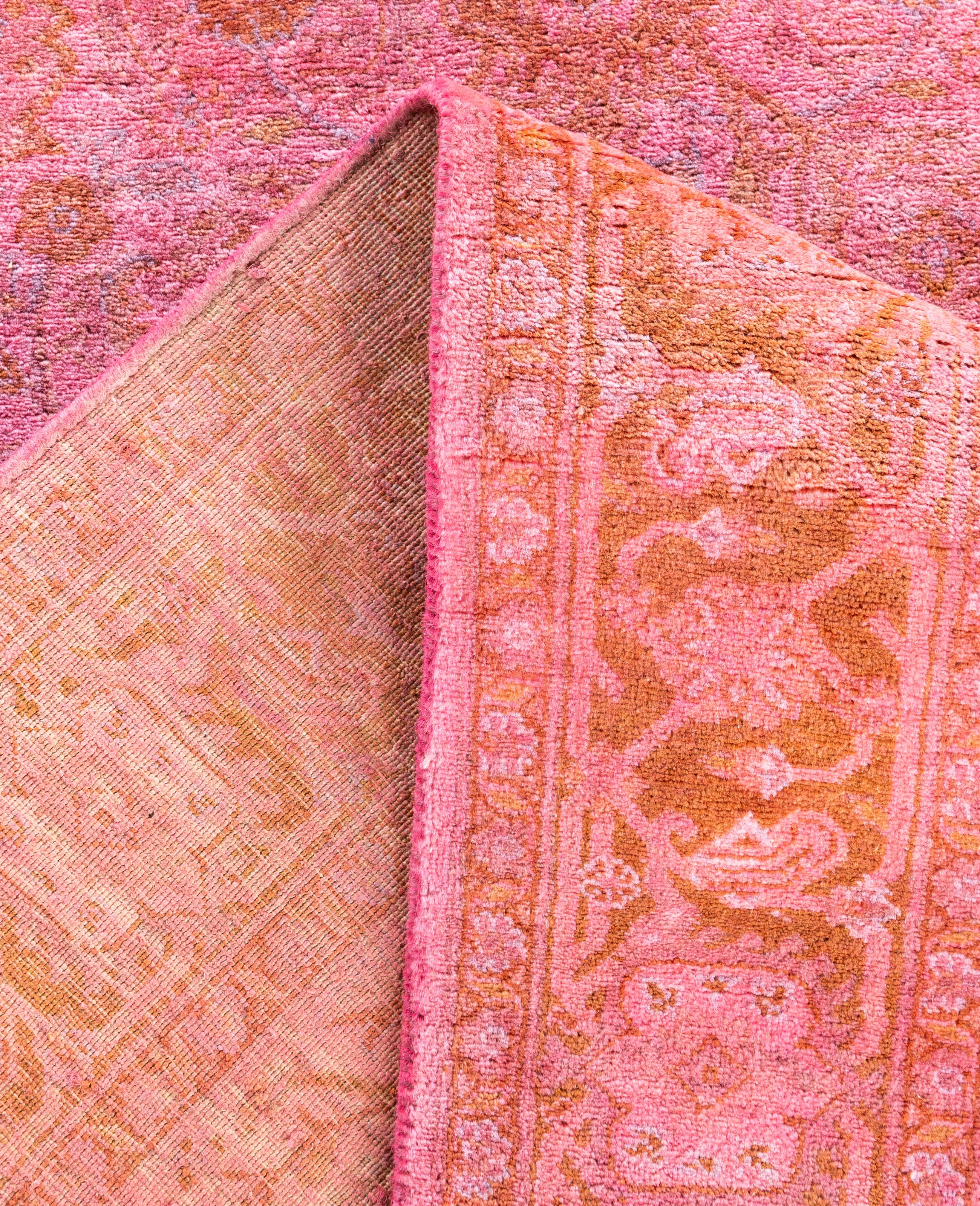XXI secolo e contemporaneo Runner rosa in lana unico sovratinto 3' 1