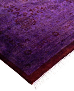 Alfombra de lana Overdyed Única púrpura 10' 2" x 15' 8"