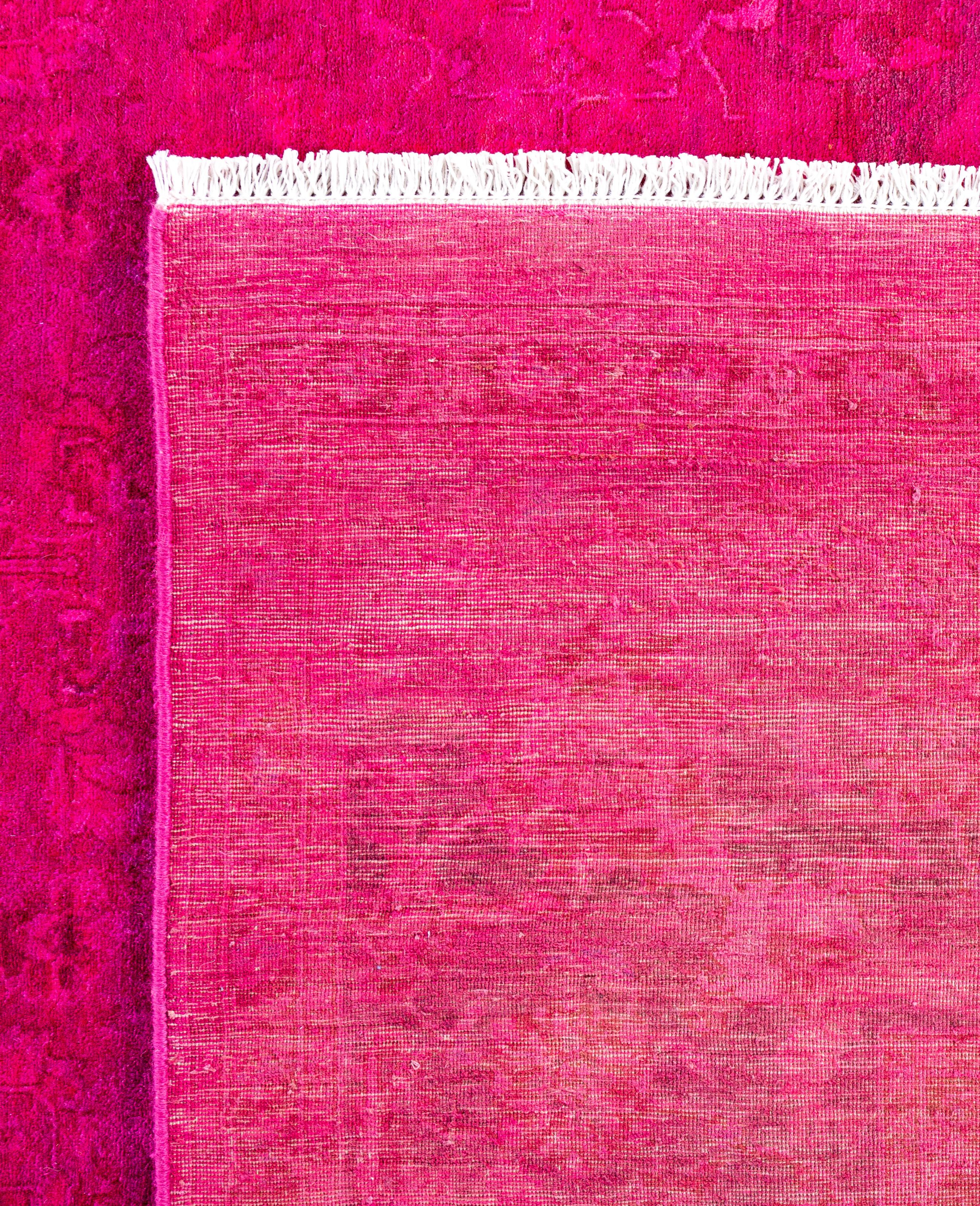 Alfombra de lana Overdyed Única púrpura 8' 1