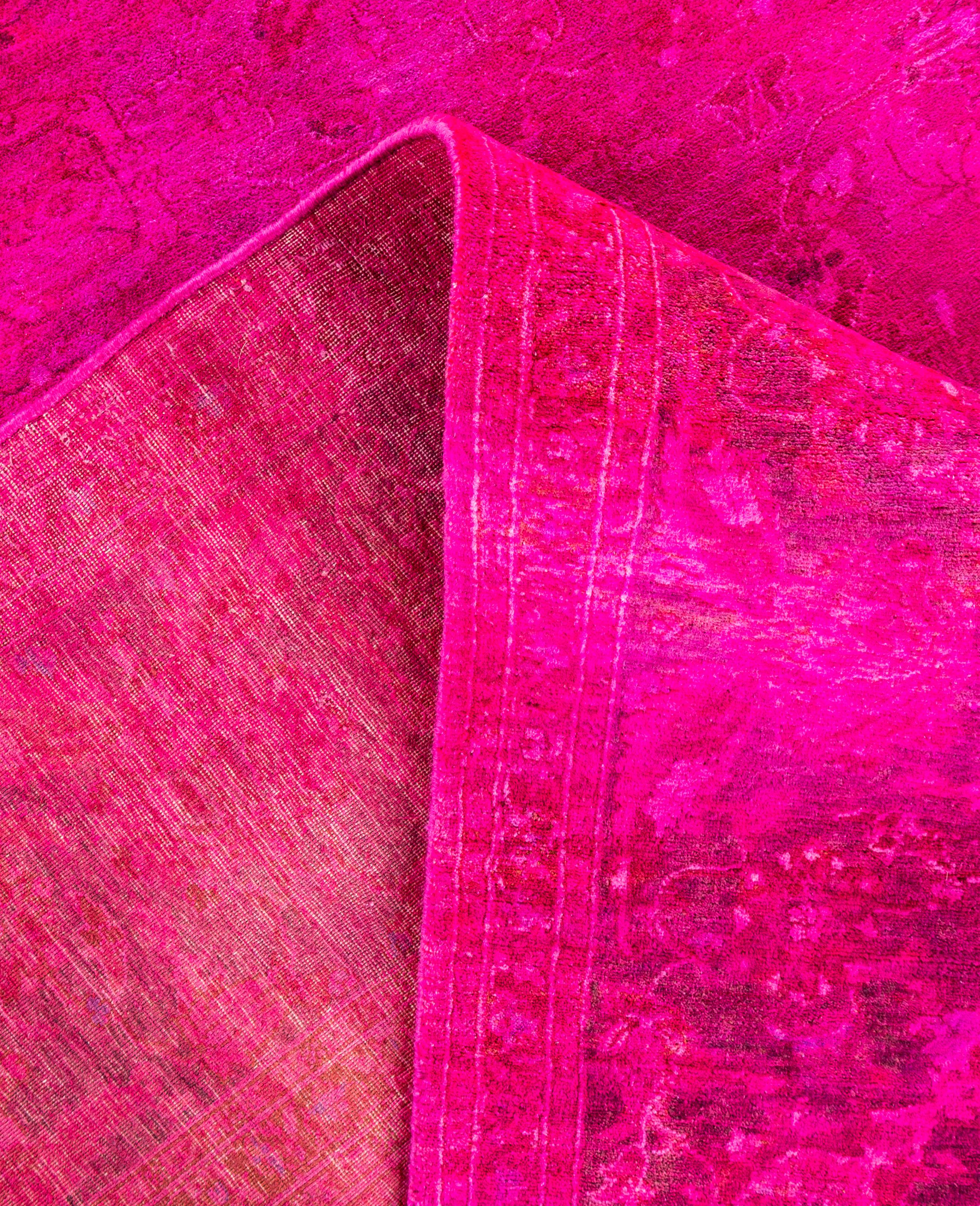 Alfombra de lana Overdyed Única púrpura 8' 1