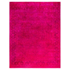Alfombra de lana Overdyed Única púrpura 8' 1" x 10' 3"