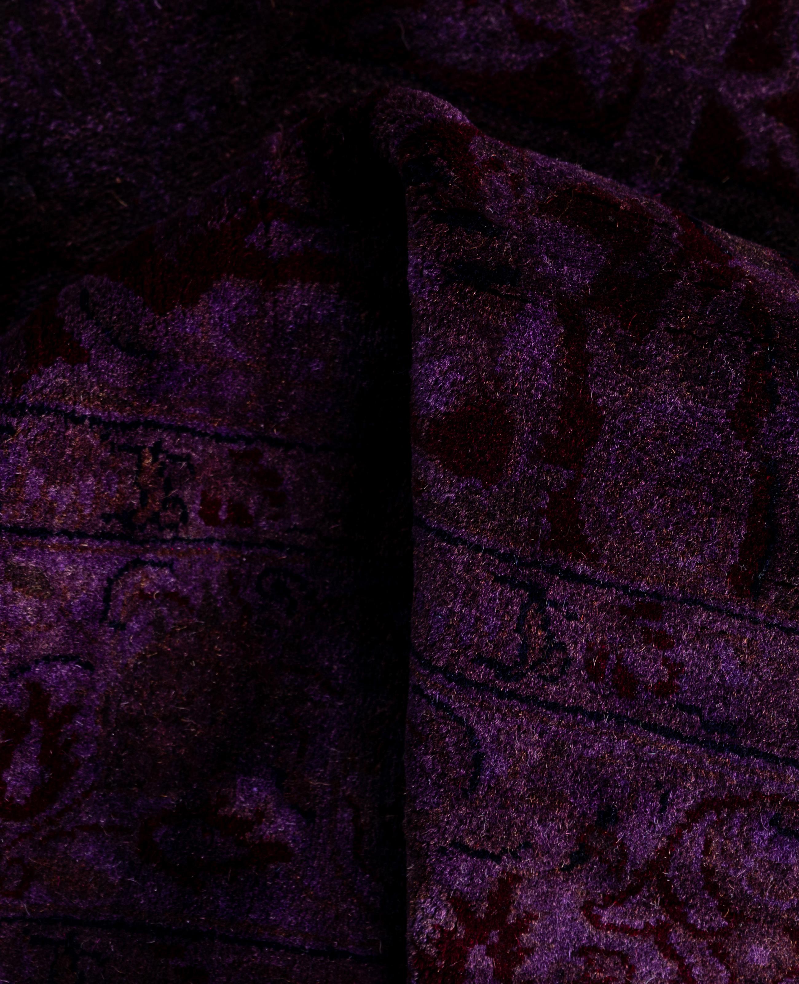 Lana Runner in lana viola tinto in massa 2' 7
