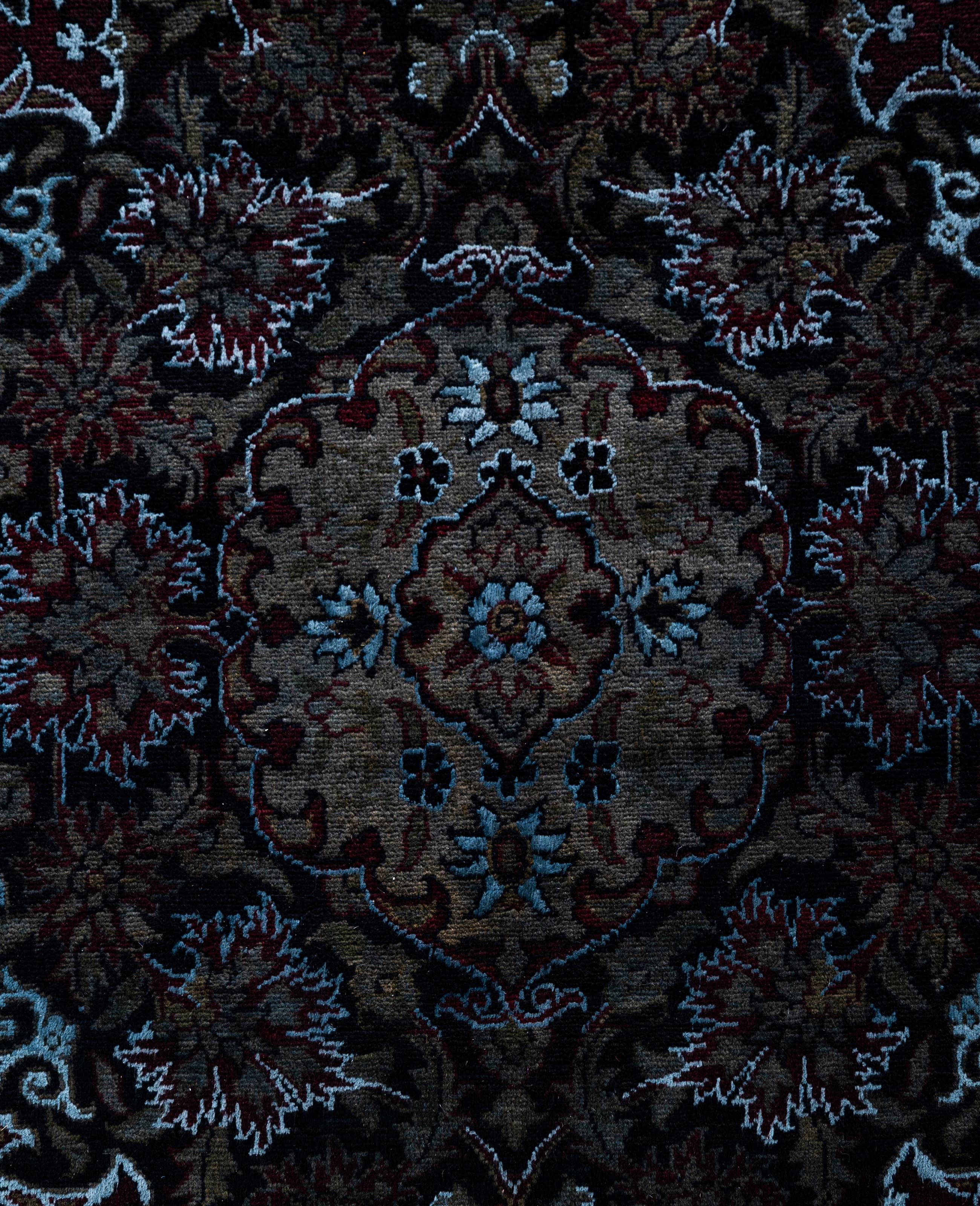 Pakistani Overdyed One-of-a-Kind Wool Red Area Rug 11' 3