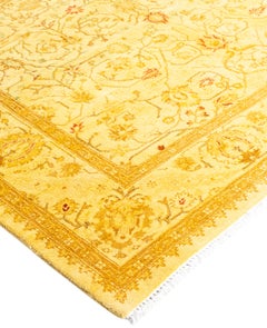 Tappeto giallo Overdyed One-of-a-Kind Wool 4' 3" x 9' 10"