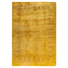Alfombra de lana Overdyed One-of-a-Kind amarilla 6' 0" x 8' 8"