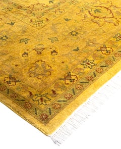Alfombra de lana Overdyed One-of-a-Kind amarilla 8' 0" x 10' 3"