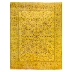 Alfombra de lana Overdyed One-of-a-Kind amarilla 8' 0" x 10' 3"