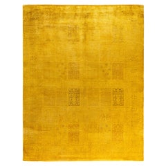 Alfombra de lana Overdyed One-of-a-Kind amarilla 8' 2" x 10' 4"
