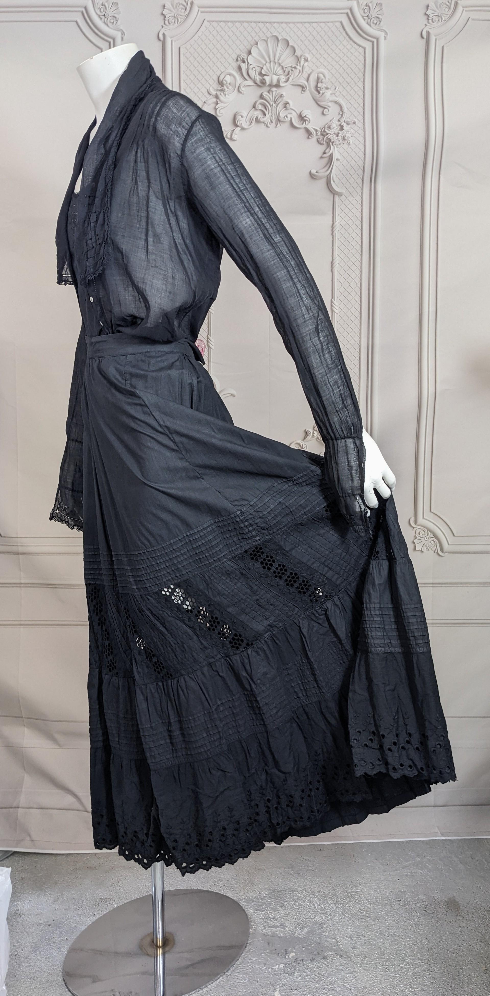 Black Overdyed Victorian Petticoat, Studio VL For Sale