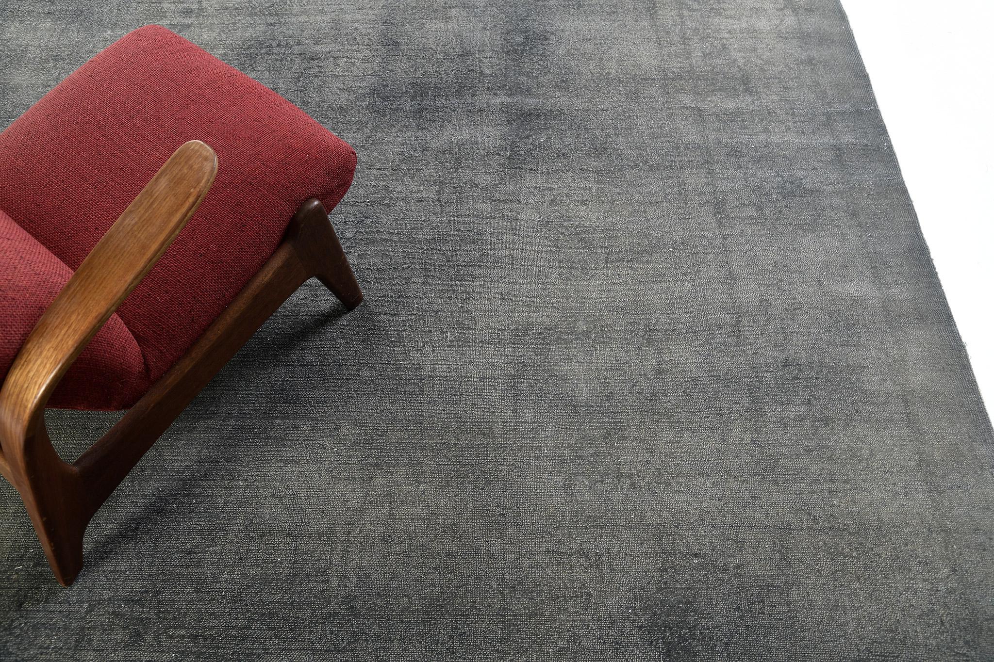 Wool Overdyed Vintage Style Mamluk Revival Rug For Sale