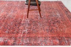 Overdyed Vintage Style Rug