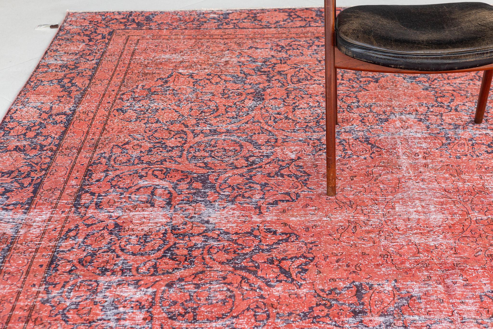  Overdyed Vintage Style Rug For Sale 1