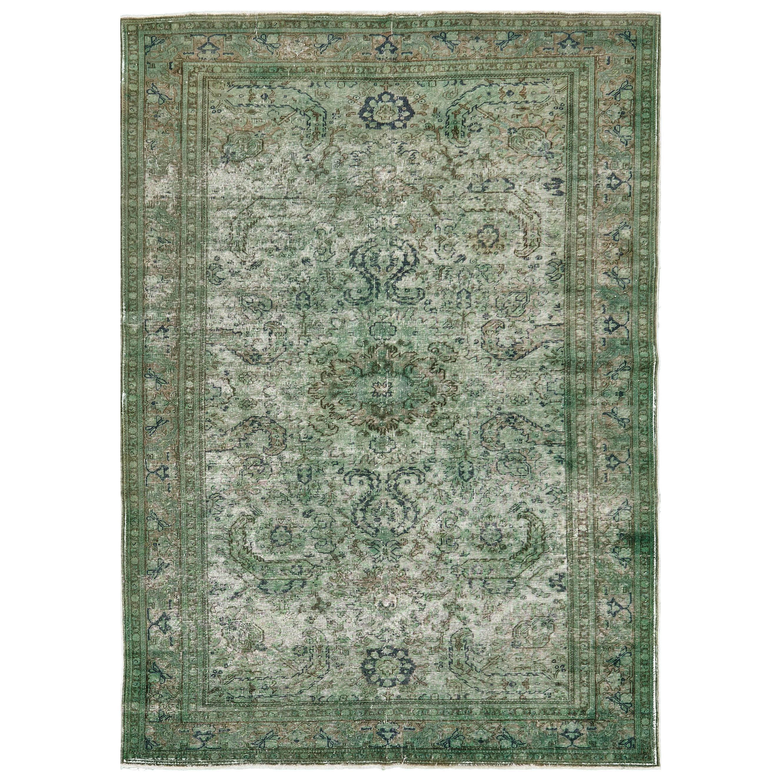 Overdyed Vintage Style Rug For Sale