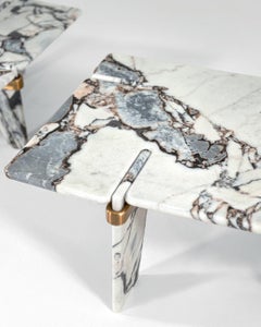 Overlap Ocean Marble Coffee Table by Claudio Cappellini for Hessentia