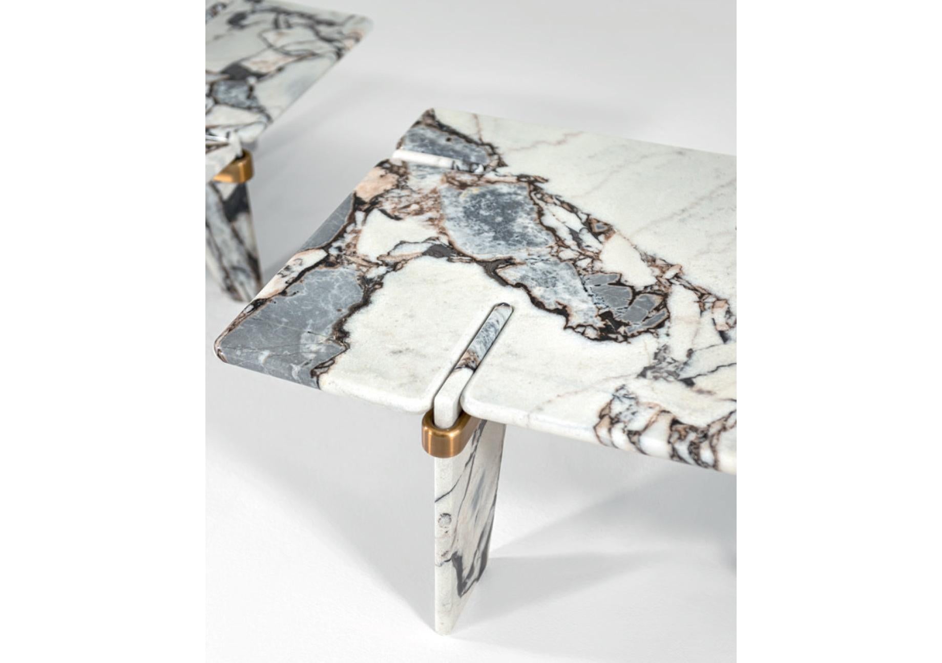 italien Table basse « Overlap Ocean » de Claudio Cappellini pour Hessentia en vente