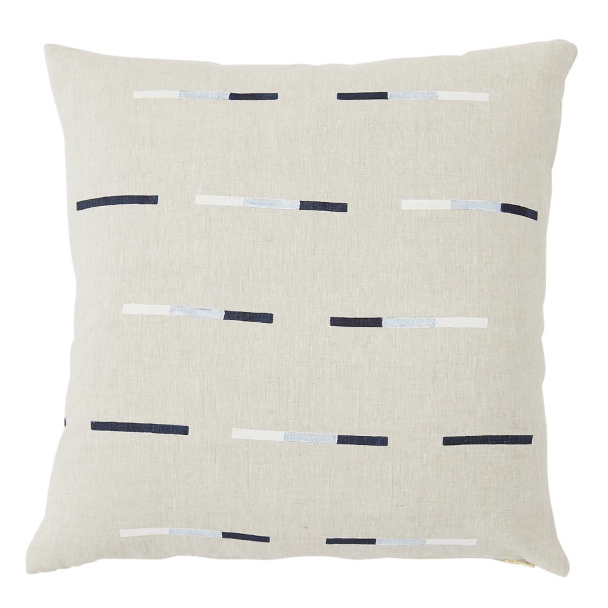 Overlapping Dashes Pillow 22"   For Sale