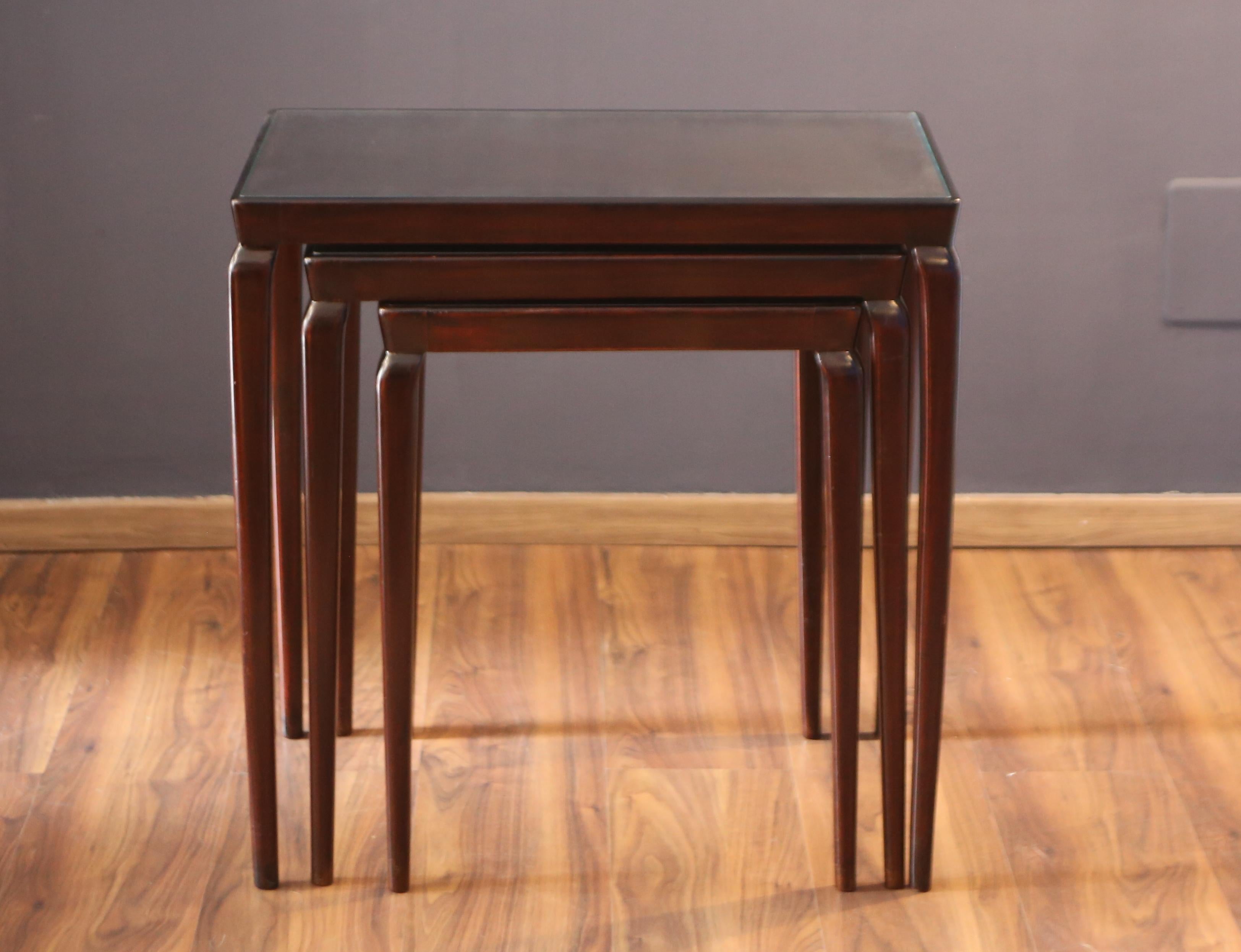 Other Overlapping Tables in Walnut Wood by Osvaldo Borsani for Atelier Borsani Varedo