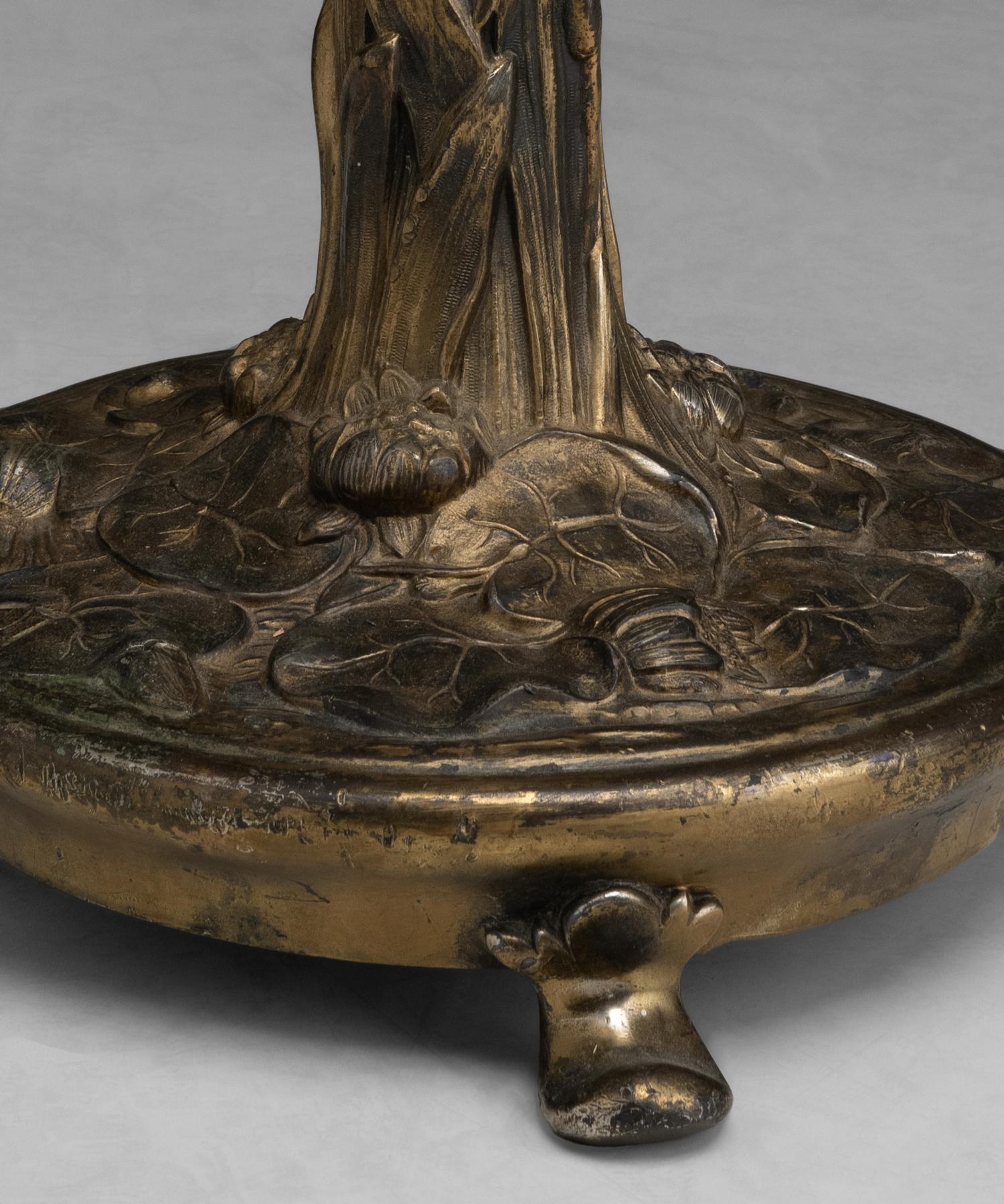 Overlay Floor Lamp Attributed to Handel, America circa 1930 2
