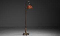Overlay Floor Lamp Attributed to Handel, America circa 1930