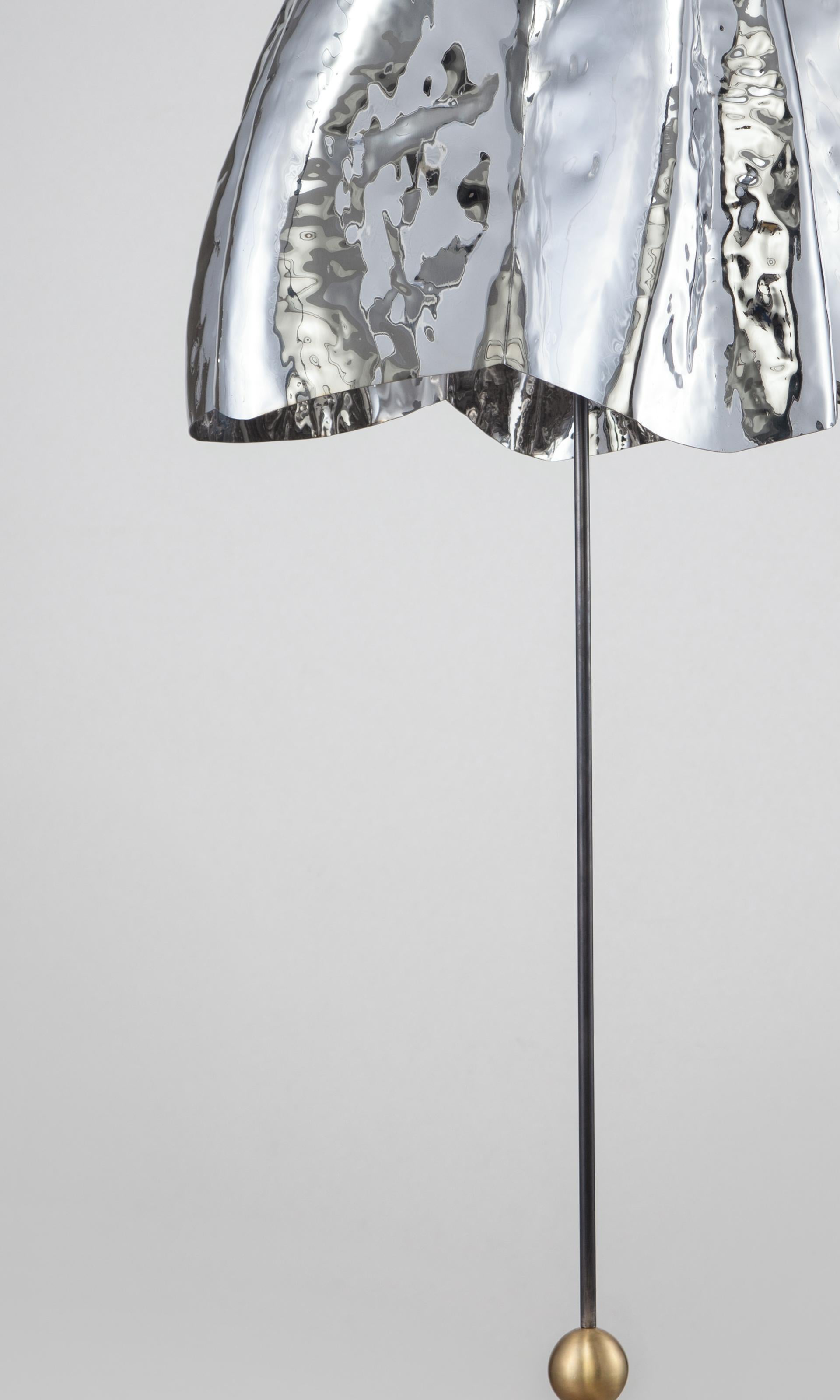 Indien Lampe à suspension sculptée « Overlay I » de Paul Matter