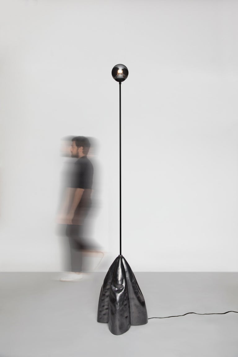 Modern Overlay II Sculpted Floor Lamp by Paul Matter For Sale
