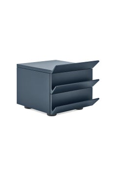 Overlooking, Matt Lacquered Nightstands, Two or Three Drawers