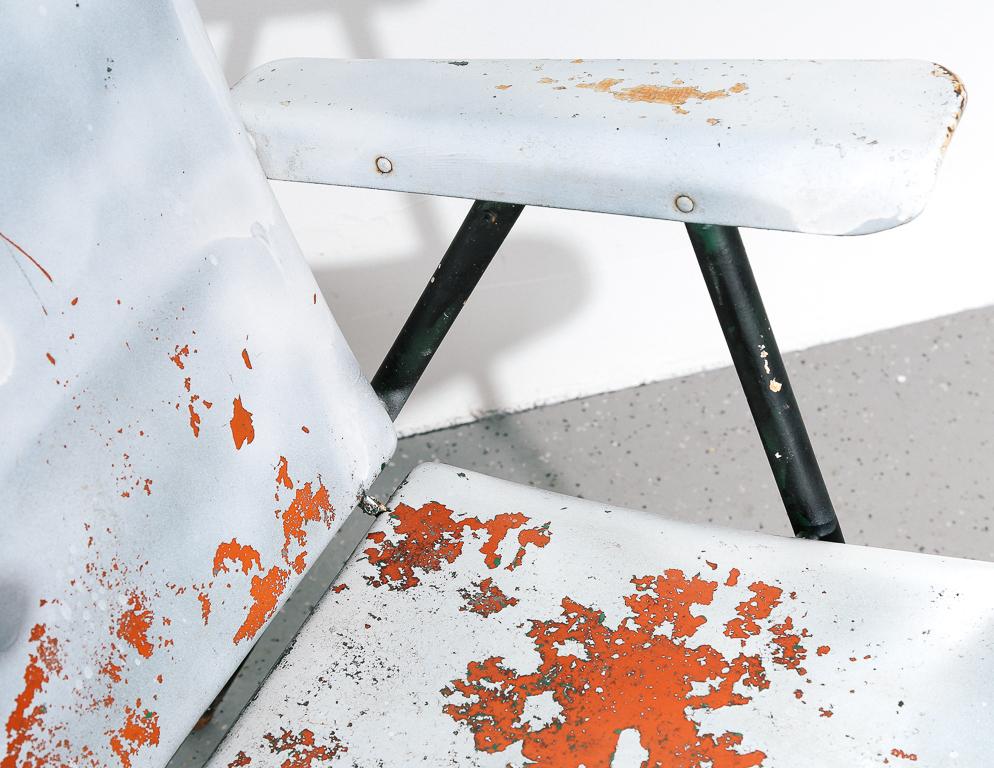 Overpainted Folding Armchair by Russel Wright 4