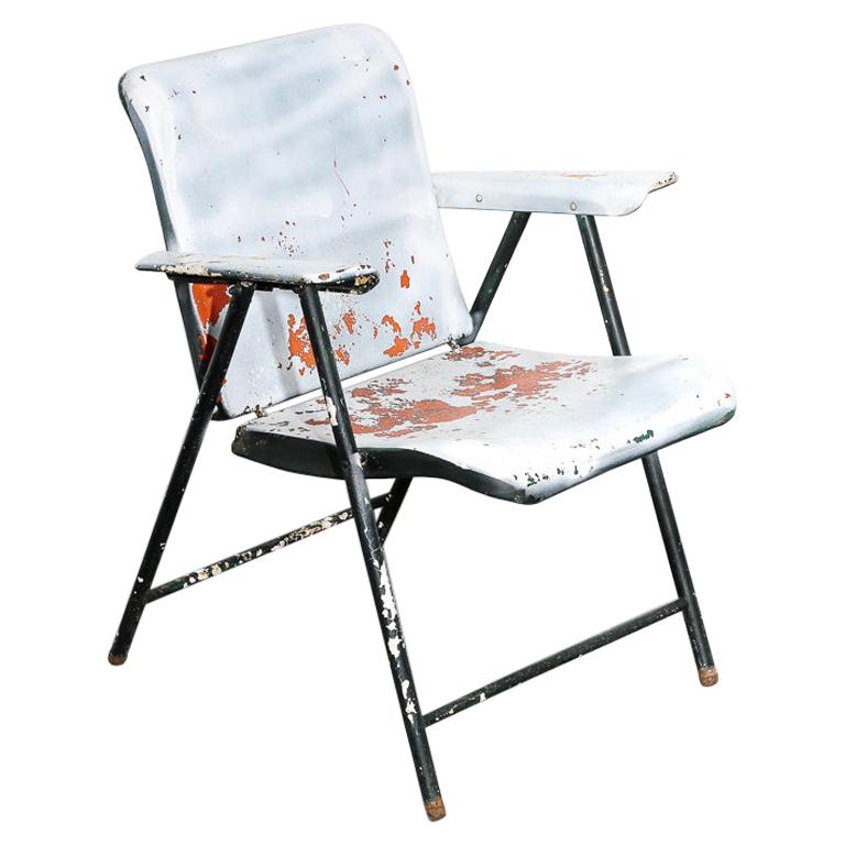 Overpainted Folding Armchair by Russel Wright