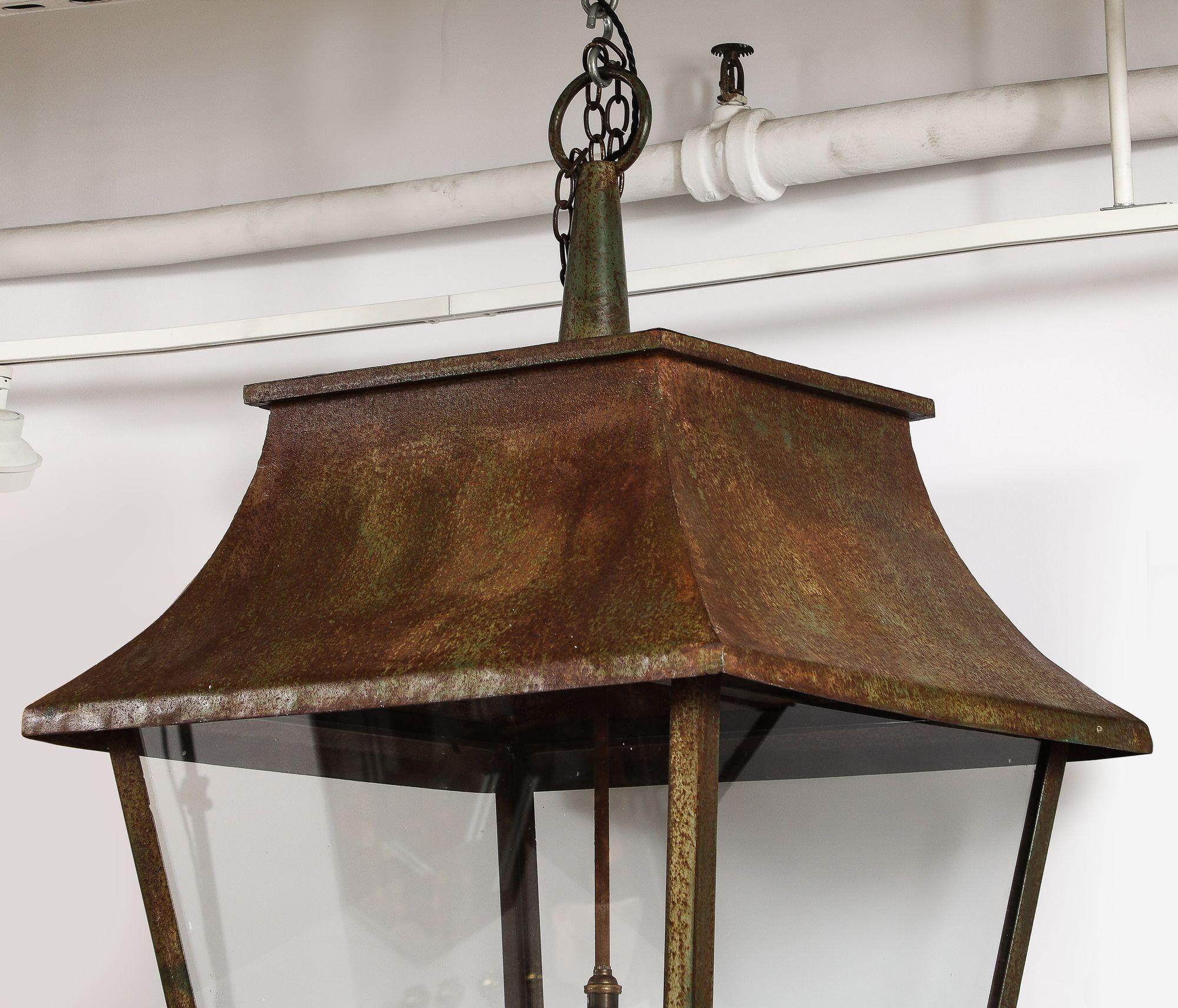 Mid-20th Century Overscale English Hall or Stable Lantern