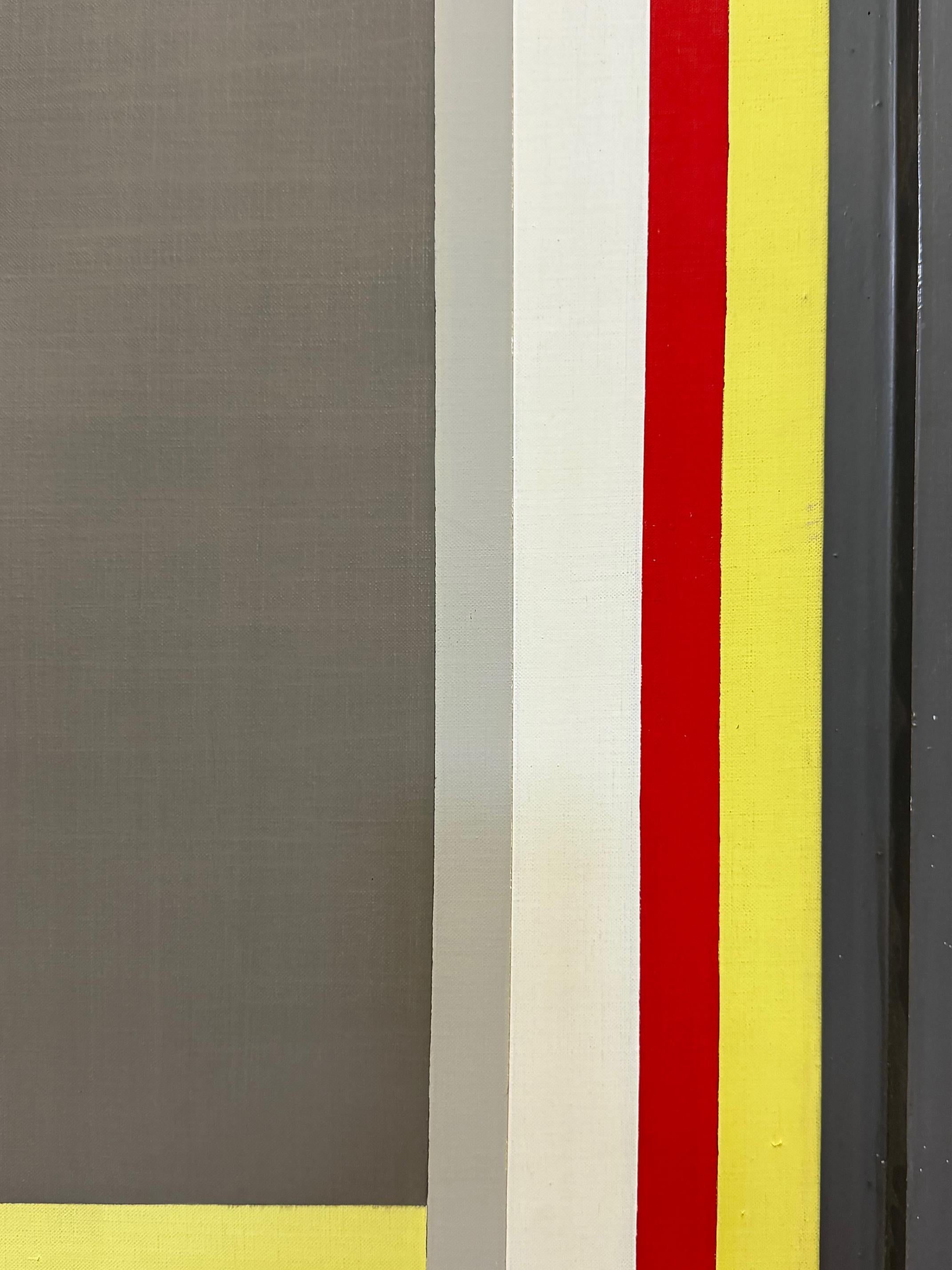 Overscale Hard-Edge Abstract Painting after Ilya Bolotowsky, Signed Whiniak (amerikanisch) im Angebot